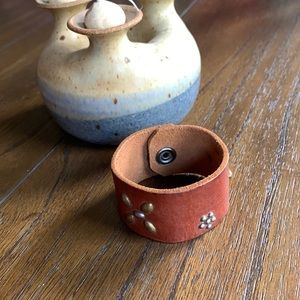 Original TroubleCuff Genuine Leather Handcrafted Upcycled Cuff